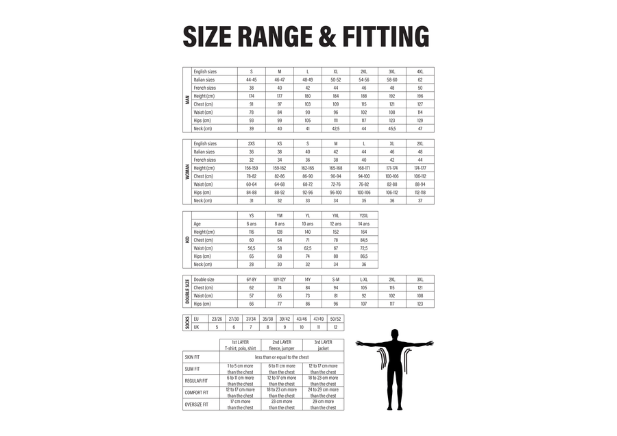 Sizing Guide – Kappa Team Sports