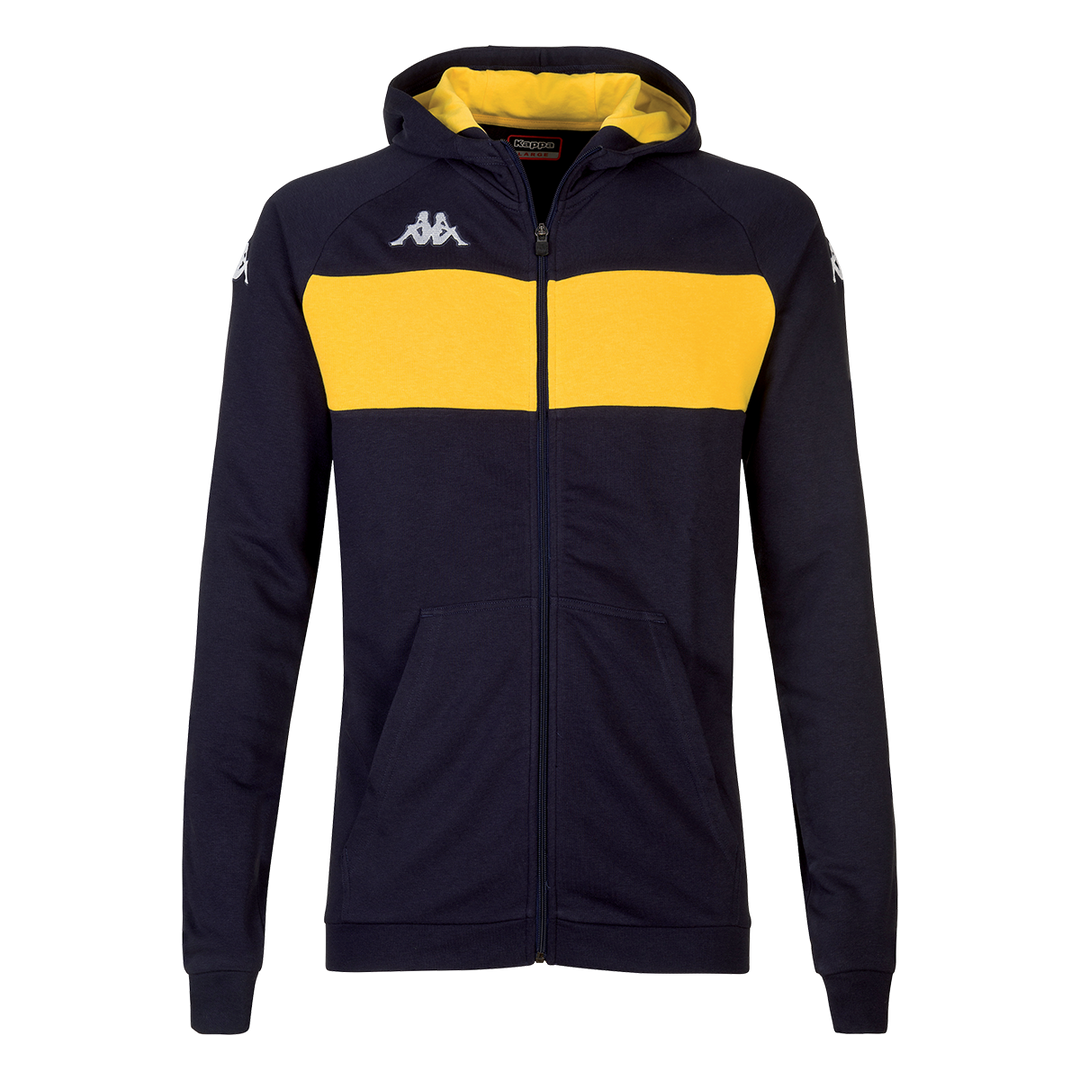 Kappa hoodie black and yellow shop